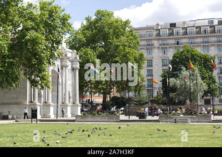 Mable arch und Umgebung im Großraum London Stockfoto