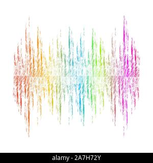 Abstrakte farbenfrohe Schallwellen. Vector Illustration. Audio Wellen Stock Vektor