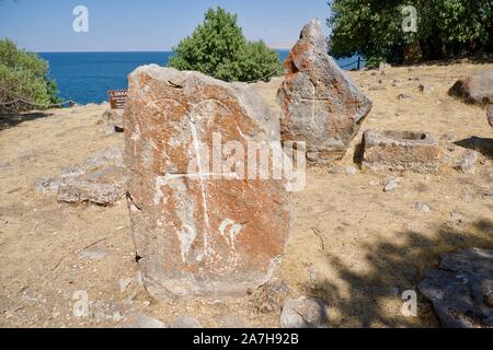 Insel Akdamar, die armenische Kathedrale Stockfoto