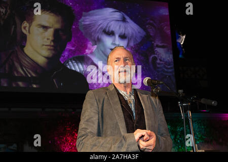 Oktober 19, 2019 - Los Angeles, CA - Brian Henson, Regisseur, Produzent, Autor, Schauspieler und Vorsitzender des Vorstands der Jim Henson Company Adressen Stockfoto