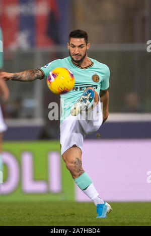 Matteo Politano (Inter) während Erie der Italienischen eine "Übereinstimmung zwischen Bologna 1-2 Inter zu Renato Dall Ara Stadion am 02 November, 2019 in Bologna, Italien. Credit: Maurizio Borsari/LBA/Alamy leben Nachrichten Stockfoto