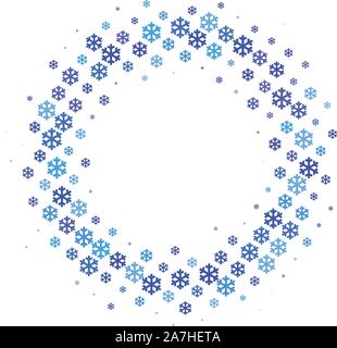 Schneeflocken gradient Weihnachten oder Neujahr abstrakt Hintergrund Stock Vektor