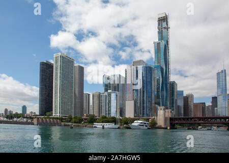 Chicago Uferpromenade vom See Michigan Stockfoto