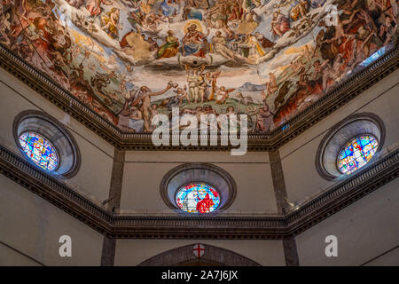 Florenz, Italien - 26 August, 2018: Innenansicht der Kuppel, aka Kathedrale Santa Maria del Fiore Stockfoto