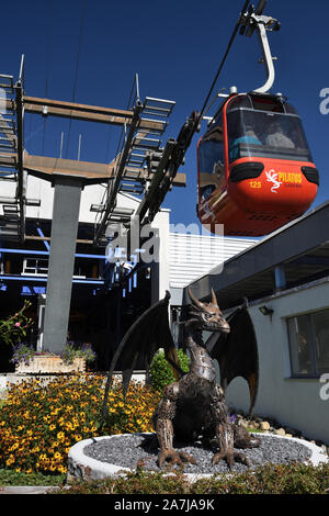 Pilatus cable car Mount; Luftseilbahn, Kriens, Luzern, Schweiz Stockfoto