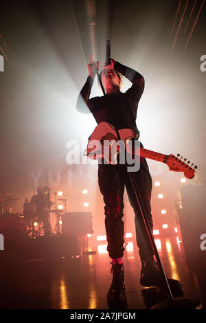 Yungblud (Dominic Richard Harrison) in Concerto al Fabrique, Milano. Foto di Davide Merli pro Alamy Stockfoto