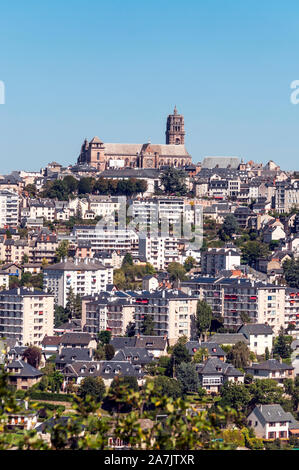 Luftaufnahme von Rodez in Frankreich Stockfoto