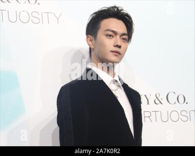 Chinesische Schauspieler und Model Xu Kai besucht die Tiffany Co Werbeveranstaltung in Shanghai, China, 19. August 2019. Stockfoto