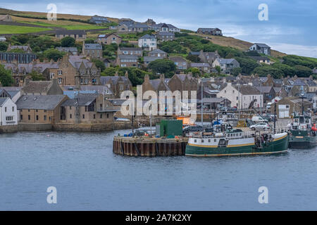 Stromness Lokal, die bevölkerungsreichste Stadt in Orkney, Schottland. Stockfoto