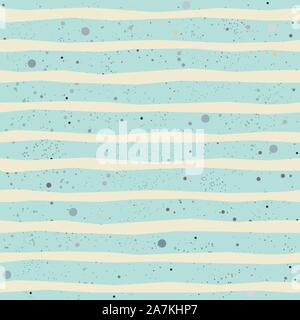 Nahtlose Pastell-blaue Muster mit Streifen. Vector Illustration. Stock Vektor