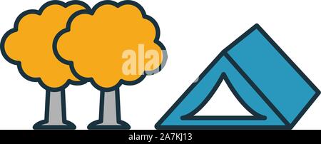 Camping Symbol. Einfaches Element aus dem Tourismus icons Collection. Kreative Camping Symbol ui, ux, Anwendungen, Software und Infografiken Stock Vektor