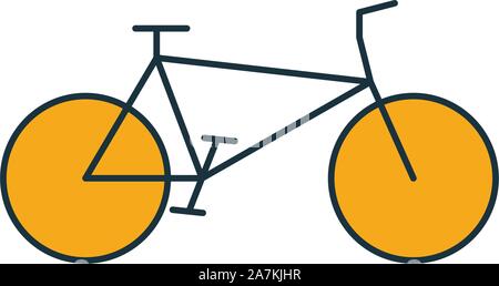 Fahrrad-Symbol. Einfaches Element vom Transport icons Collection. Kreative Fahrrad Symbol ui, ux, Anwendungen, Software und Infografiken Stock Vektor