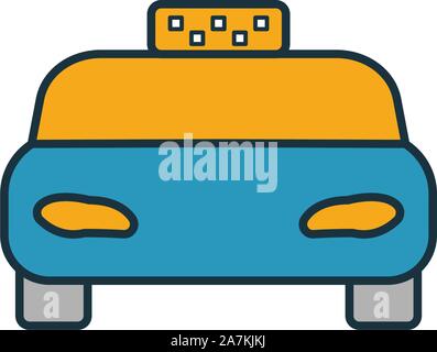 Taxi Symbol. Einfaches Element von Travel icons Collection. Kreative Taxi Symbol ui, ux, Anwendungen, Software und Infografiken Stock Vektor