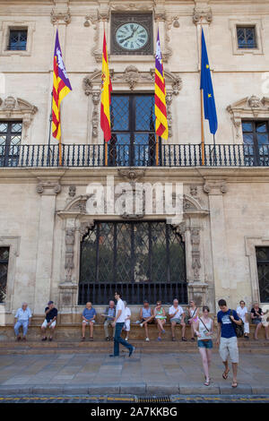 Rathaus, Ajuntament de Palma, Palma, Palma de Mallorca, Mallorca, Balearen, Spanien Stockfoto