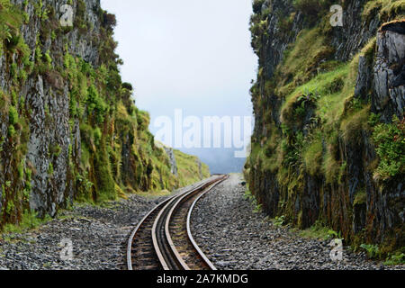 Copa'r Wyddfa/Snowdon Gipfels Stockfoto