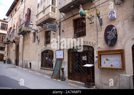 Vecchio Giovanni, Restaurant in der Altstadt von Palma De Mallorca, Palma de Mallorca, Mallorca, Baleraric Islands, Spanien Stockfoto