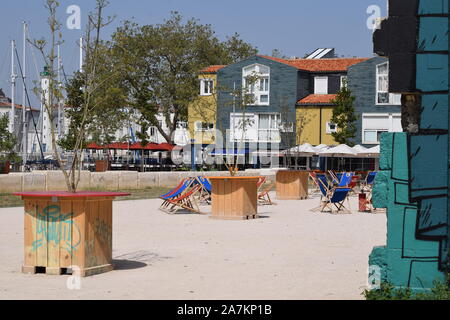 Die Stadt La Rochelle, Frankreich, im Juni 2019. Stockfoto