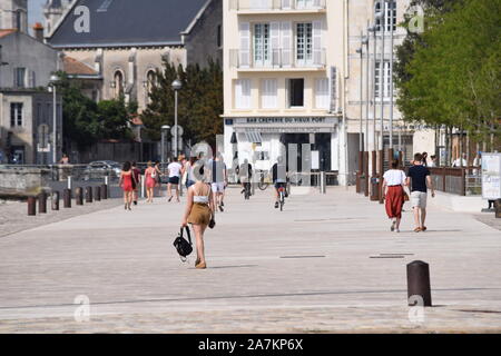 Die Stadt La Rochelle, Frankreich, im Juni 2019. Stockfoto