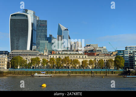 Custom House und der Stadt London, Vereinigtes Königreich Stockfoto