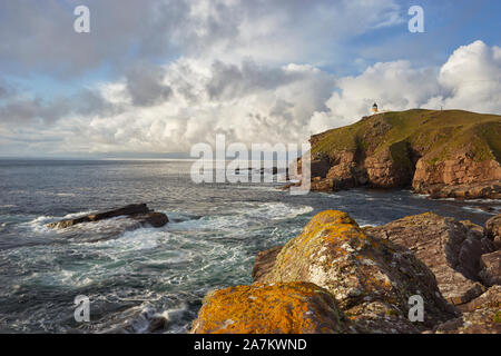 Stoer Head Lighthouse, Stoer, Assynt, Sutherland, Highland, Schottland. Stockfoto