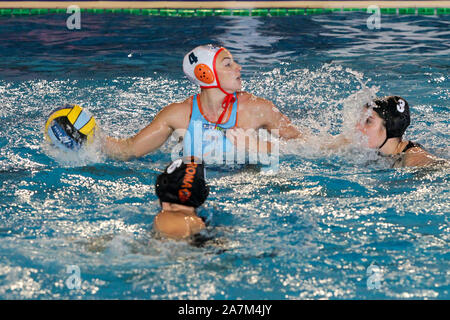 Roma, Italien, 03. November 2019, gurisatti (dunaujvaros) während Dunaujvaros (HUN) vs SIS Roma (ITA) - WASSERBALL EuroLeague Frauen Meisterschaft - Credit: LPS/Luigi Mariani/Alamy leben Nachrichten Stockfoto