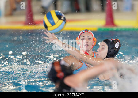 Roma, Italien. 3 Nov, 2019. gurisatti (dunaujvaros) während Dunaujvaros (HUN) vs SIS Roma (ITA), Wasserball EuroLeague Frauen Meisterschaft in Roma, Italien, 03.November 2019 - LPS/Luigi Mariani Credit: Luigi Mariani/LPS/ZUMA Draht/Alamy leben Nachrichten Stockfoto