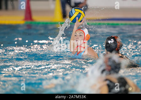 Roma, Italien. 3 Nov, 2019. gurisatti (dunaujvaros) während Dunaujvaros (HUN) vs SIS Roma (ITA), Wasserball EuroLeague Frauen Meisterschaft in Roma, Italien, 03.November 2019 - LPS/Luigi Mariani Credit: Luigi Mariani/LPS/ZUMA Draht/Alamy leben Nachrichten Stockfoto