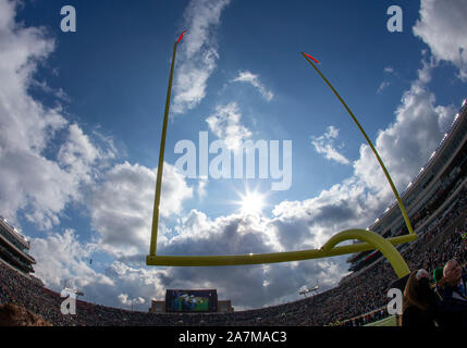 November 02, 2019: Eine allgemeine Ansicht vor dem NCAA Football Spiel Action zwischen der Virginia Tech Hokies und die Notre Dame Fighting Irish im Notre Dame Stadium in South Bend, Indiana. Notre Dame besiegte Virginia Tech 21-20. Johann Mersits/CSM. Stockfoto