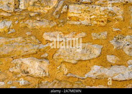 Alamo Mission Stein Wand Hintergrund abstrakte San Antonio Texas. Website 1836 Schlacht zwischen Texas Patrioten und die mexikanische Armee. Die zu schlachtruf Rem Stockfoto