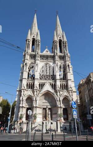 Eglise de Réformés (Église Saint-Vincent-de-Paul) in Marseille, Frankreich. Stockfoto