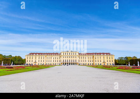 Schloß Schönbrunn (Schloss Schönbrunn) in Wien (Österreich) Stockfoto