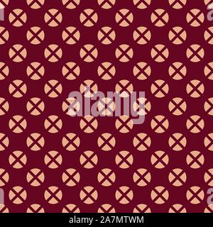 Einfarbige geometrische Kreis subtile Kunst nahtlose Muster Vector Illustration. Perfekt für Hintergründe, Kulissen, fabric Designs und Hintergrundbilder. Stock Vektor