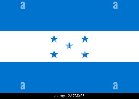 Honduras Flagge Vektor nationales Symbol Hintergrund Grafik Design. Stock Vektor