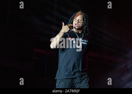 November 2, 2019, Las Vegas, Nevada, US: Rapper TRIPPIE REDD (MICHAEL LAMAR WHITE IV) während des Tages N Vegas Music Festival am Las Vegas Festival Gelände in Las Vegas, Nevada (Bild: © Daniel DeSlover/ZUMA Draht) Stockfoto