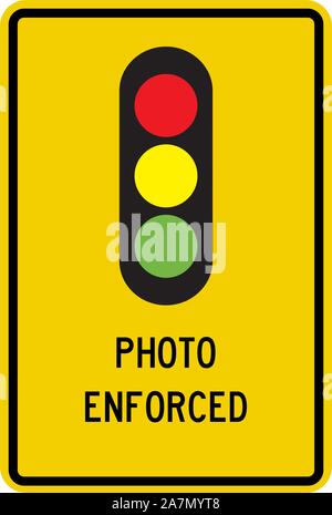 Foto durchgesetzt Ampel signal Zeichen Vector Illustration Stock Vektor