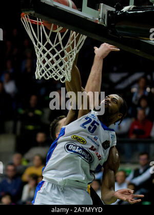 Treviso, Italien, 03. November 2019, Charles cooke iii (Treviso) während De Longhi Treviso Warenkorb vs Carpegna Prosciutto Warenkorb Pesaro - Italienische Basketball eine Serie Meisterschaft - Credit: LPS/Ettore Griffoni/Alamy leben Nachrichten Stockfoto
