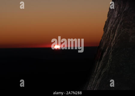 Sonnenaufgang Blick vom Skyline Drive in der Shenandoah National Park Stockfoto