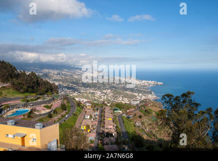 Blick von Cabo Girao auf der Insel Madeira, Portugal, die höchste Klippe in Europa Stockfoto