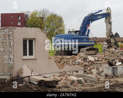 Abbruch einer Wohnsiedlung in Regensdorf ZH Stockfoto