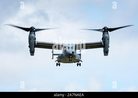 Die Bell Boeing V-22 Osprey tiltrotor militärischen Flugzeuge der US Air Force Special Operations Squadron. Stockfoto