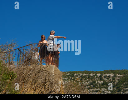Suche Sublime Point Grand Canyon Verdon Alpes de Haute Provence Frankreich Stockfoto