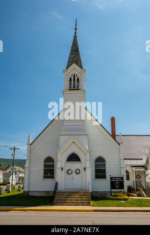 St Pauls Vereinigte Kirche Christi, 228 North 2 Streeet, McConnellsburg, PA Stockfoto