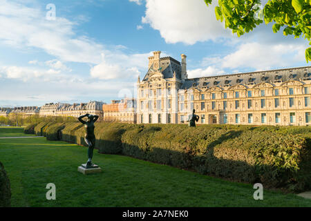 Am Abend Spaziergang im Jardin des Tuileries, Paris Stockfoto