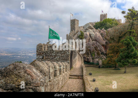 Castelo Dos Mouros, Sintra, Lissabon, Portugal, Europa Stockfoto