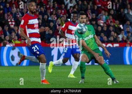 Granada, Spanien. 03 Nov, 2019. Merino während des Spiels Granada CF vs Real Sociedad in Los Carmenes Stadion Sonntag, den 3. November 2019 Credit: CORDON PRESSE/Alamy leben Nachrichten Stockfoto