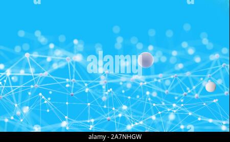 3D-Rendering abstrakte Drahtgeflecht Hintergrund Stockfoto