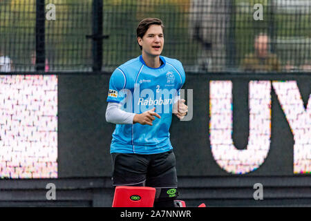 Den Bosch, Niederlande. 03 Nov, 2019. Den Bosch, 03-11-2019, Hoofdklasse Hockey Heren, Seizoen 2019-2020. Veranstaltungsort: HC Den Bosch. David Wolff während des Spiels den Bosch - Kampong. Credit: Pro Schüsse/Alamy leben Nachrichten Stockfoto