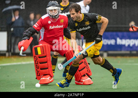 Den Bosch, Niederlande. 03 Nov, 2019. Den Bosch, 03-11-2019, Hoofdklasse Hockey Heren, Seizoen 2019-2020. Veranstaltungsort: HC Den Bosch. Austin Smith während des Spiels den Bosch - Kampong. Credit: Pro Schüsse/Alamy leben Nachrichten Stockfoto