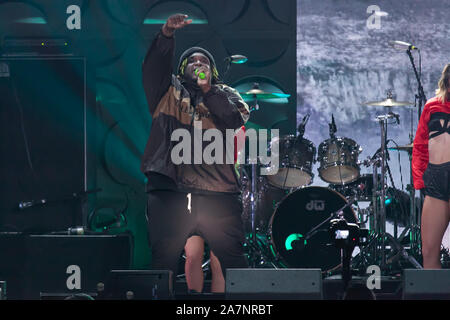 Miami, USA. 02 Nov, 2019. Sänger Sech durchführen am iHeartRadio Fiesta Latina 2019 im American Airlines Center am 2. November 2019 in Miami, Florida Credit: Das Foto Access/Alamy leben Nachrichten Stockfoto