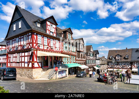 Braunfels, Deutschland, 04/07/2019 - Braunfels ist ein Luftkurort und eine Stadt im Mittelhessischen Lahn-Dill-Kreis und ist für sein Schloss bekannt ist Stockfoto